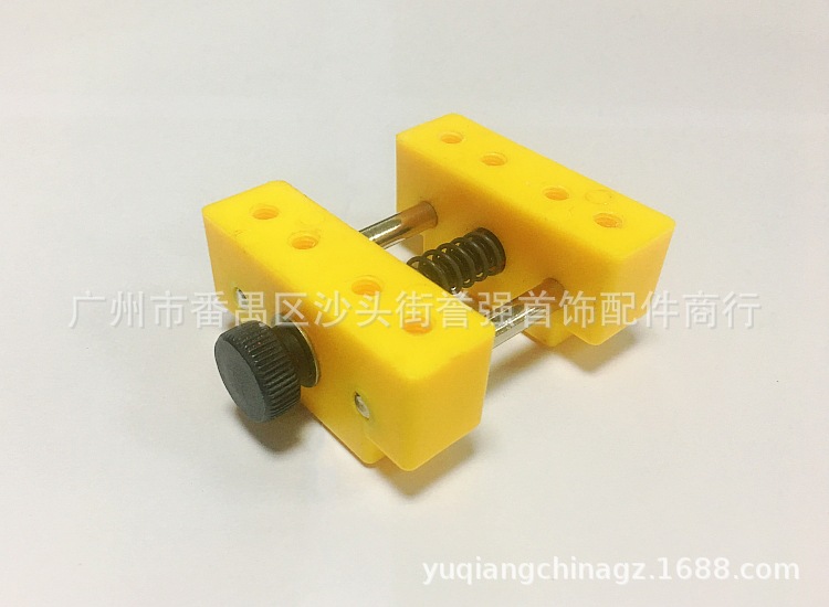 YQ-TQ02 MINI黄色雕刻印床 《带定位圆柱+黑片夹》