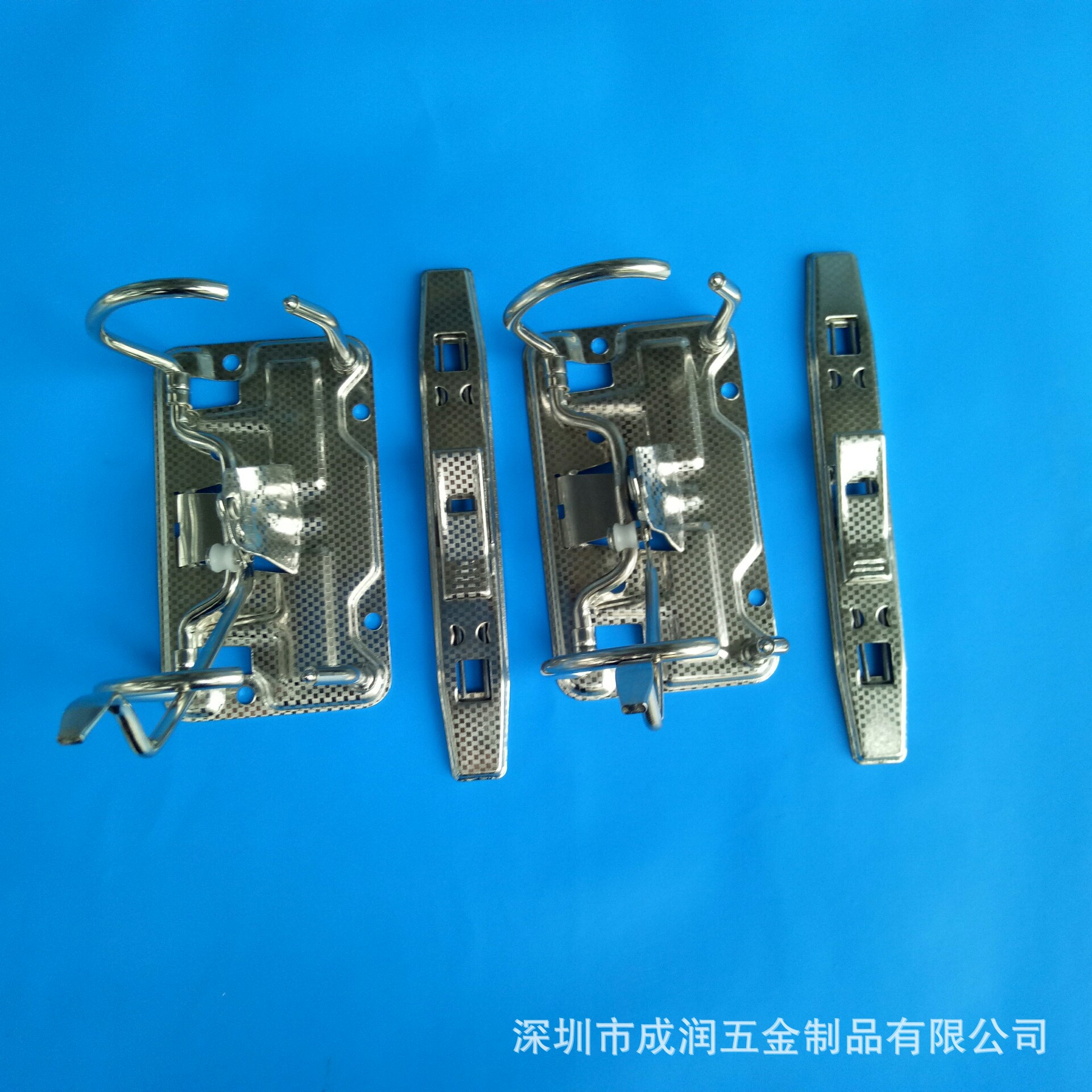 2寸格纹快劳夹+压纸器-