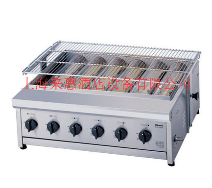 韩国RINNAI林内六管底火燃气烧烤炉