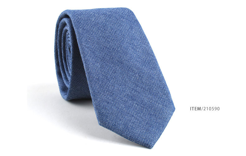 藏青棉牛仔领带