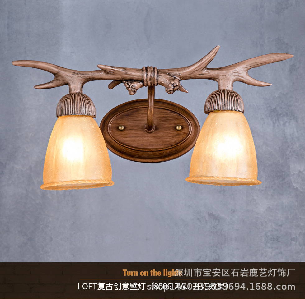 鹿角壁灯4款_10