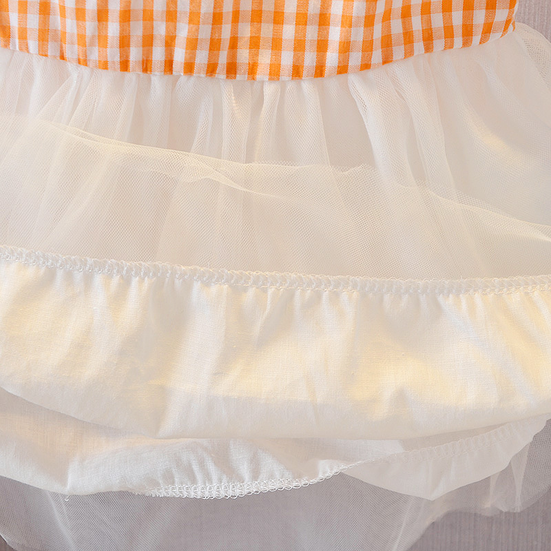 小格蝴蝶结纱裙