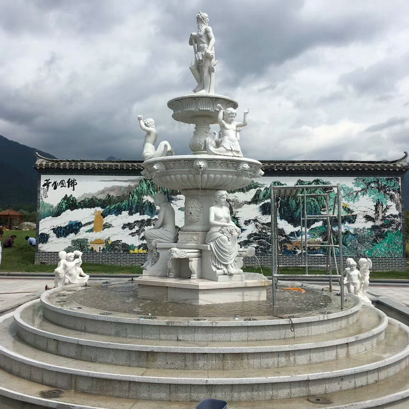 石雕喷泉1