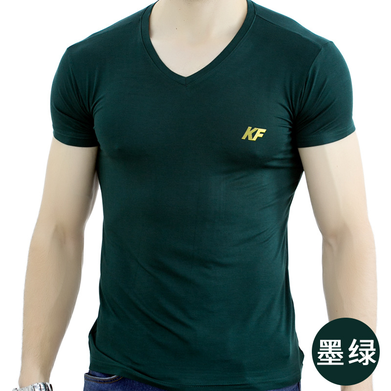 11.30 男款竹纤维KF 主图  墨绿色