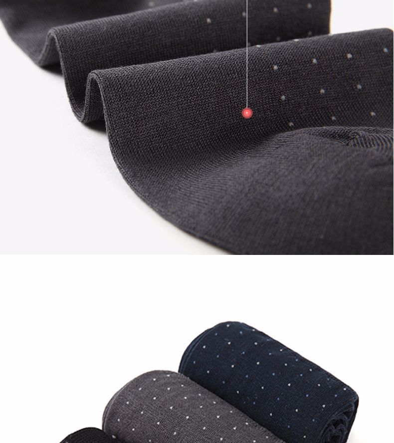 Beny-mycolor-男士丝光棉点点商务袜绅士袜-透气吸