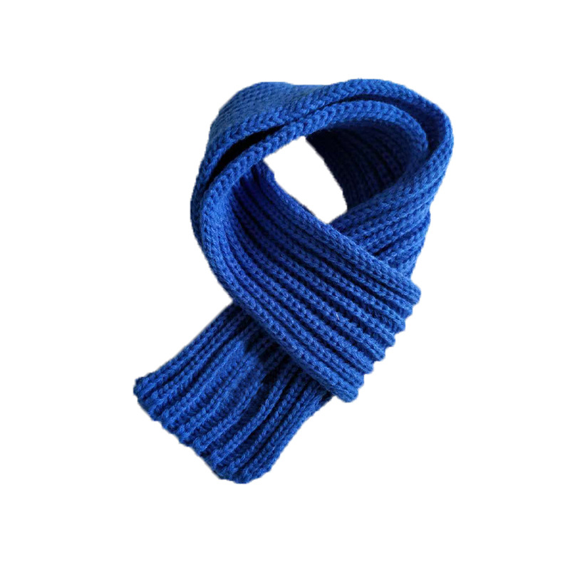小围巾宝蓝色无标