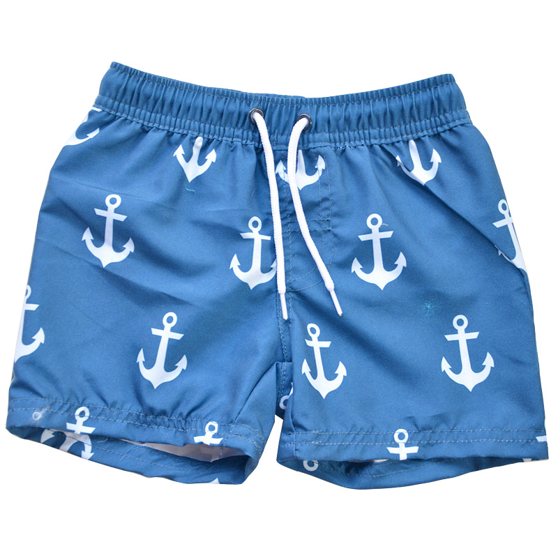 82800815 深蓝色吊钩系带沙滩裤