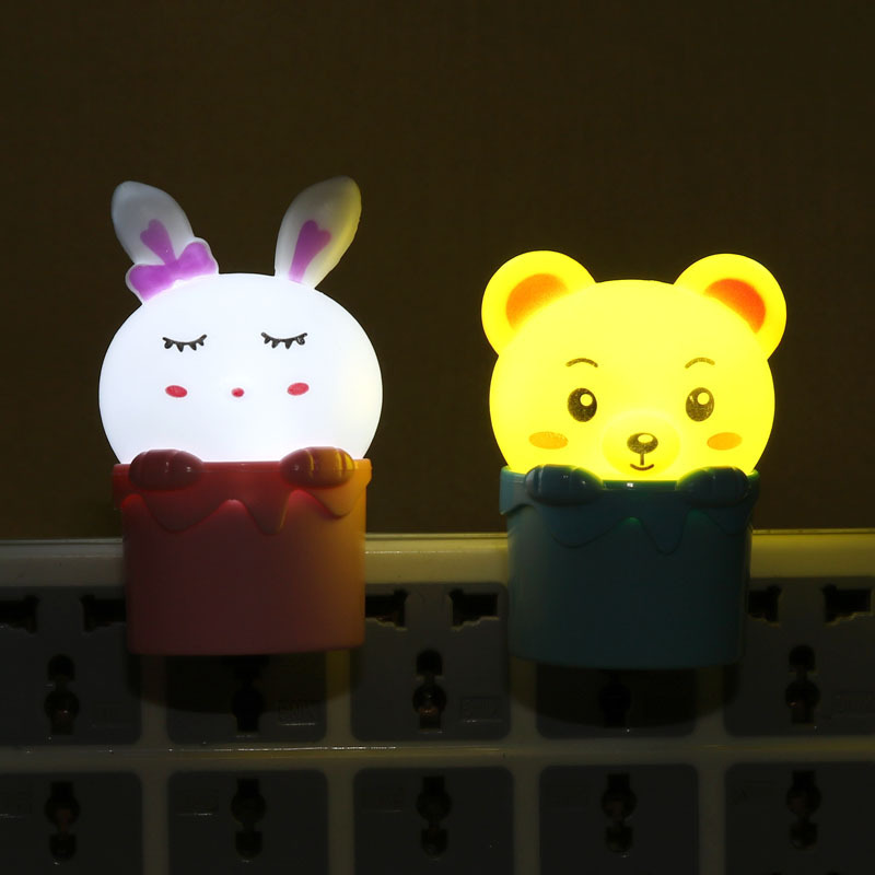 主图-多彩生活可爱创意卡通智能光控LED床头小夜灯 电子礼品