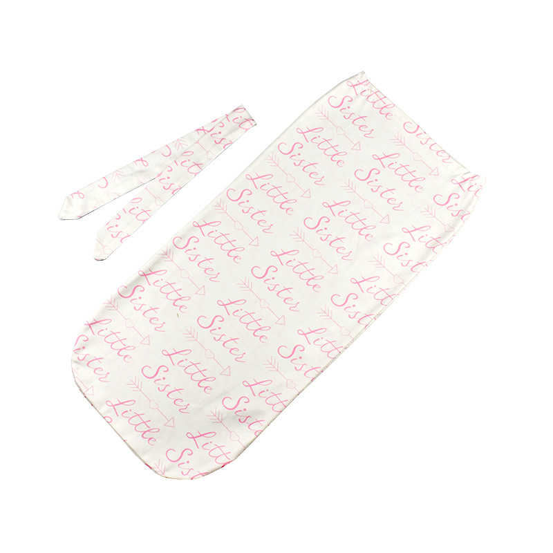 妹妹印花睡袋+发带