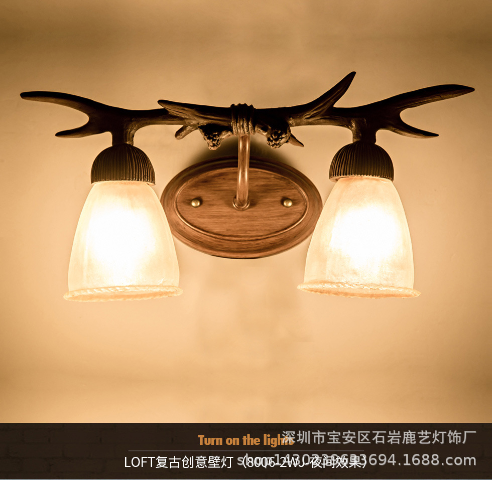 鹿角壁灯4款_11