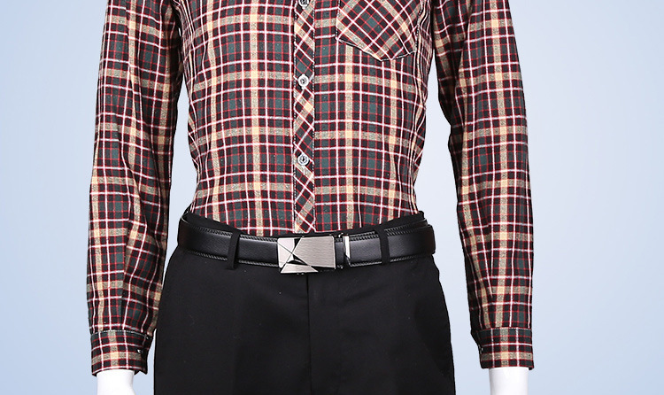 男格子衬衣详情图5
