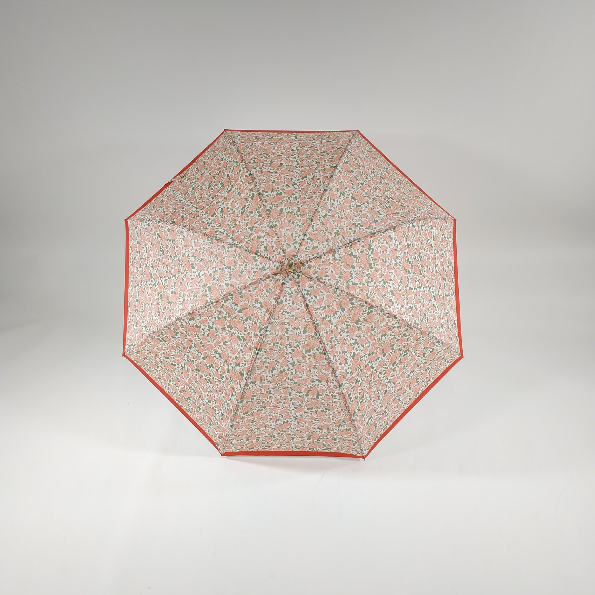 白底粉红花朵绿叶子 (2)