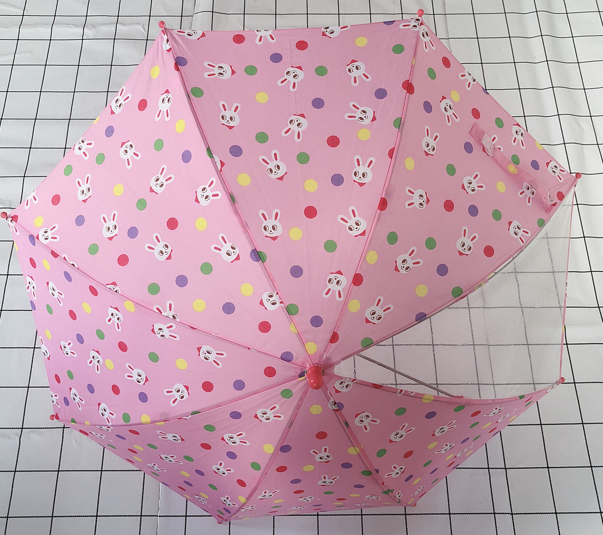 粉色兔子雨伞