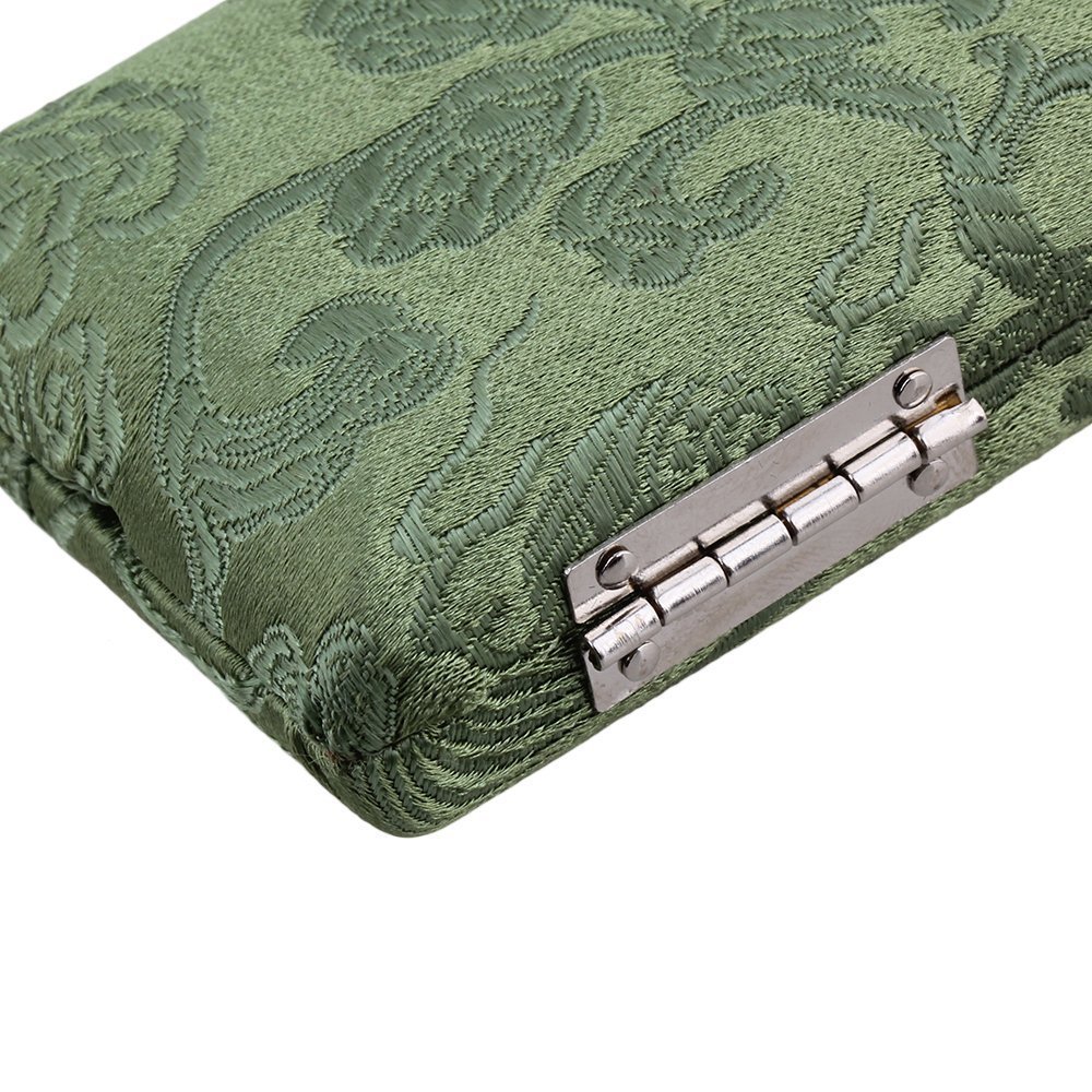 3只装丝绸双簧管哨片盒 绿色 乐器配件