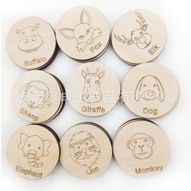 木质英文卡片定制