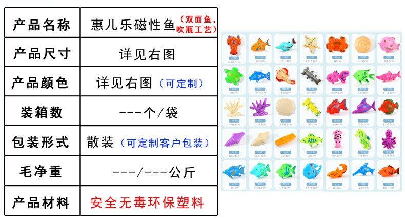 磁性鱼产品信息