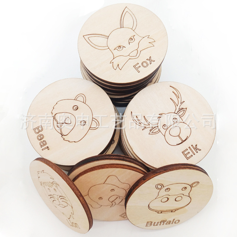 木质英文卡片定制