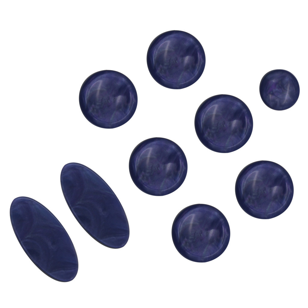 萨克斯按扣 3套一卖蓝色卡其色 米黄色