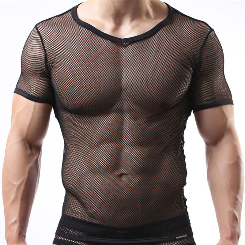 New-Sexy-Mesh-Undershirt-Tee-s