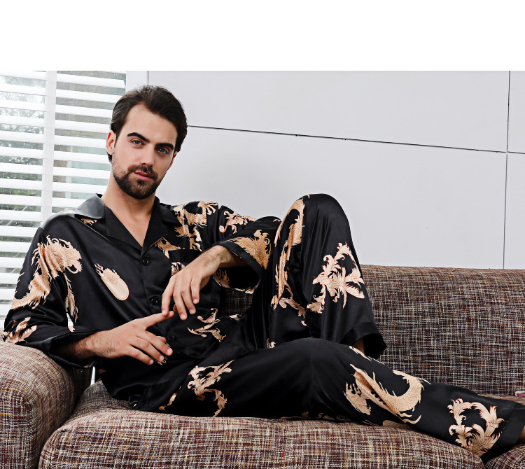 仿真丝睡衣,男女睡衣套装,男士睡衣,女士睡衣,家居睡衣,高档