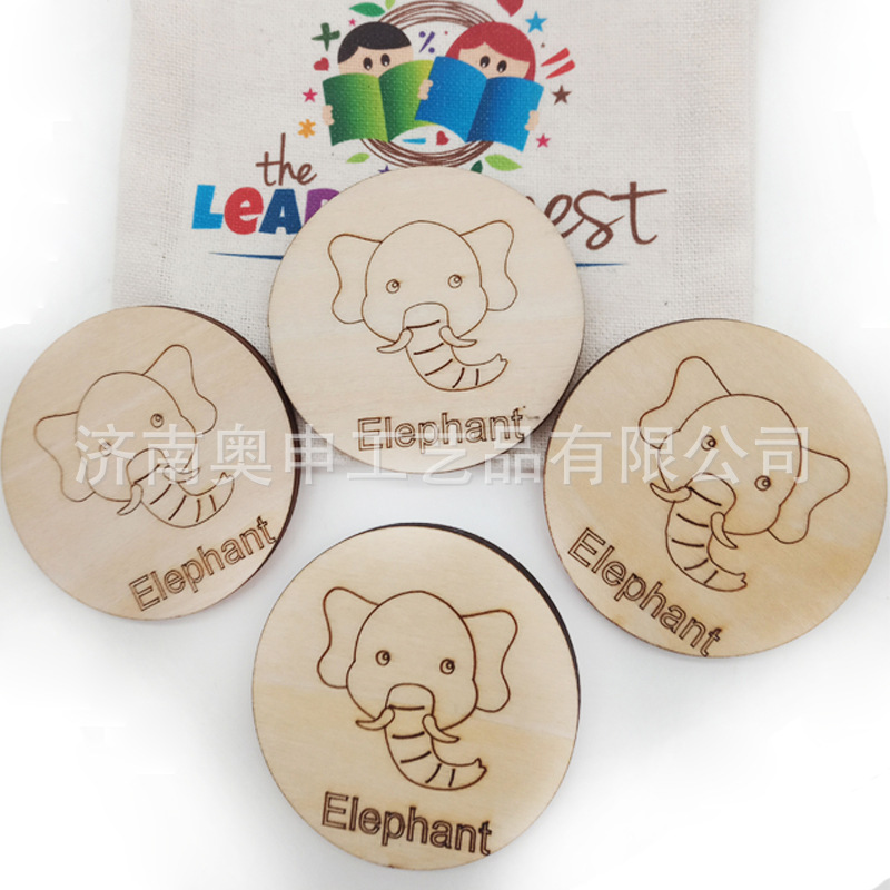 木质英文卡片定制