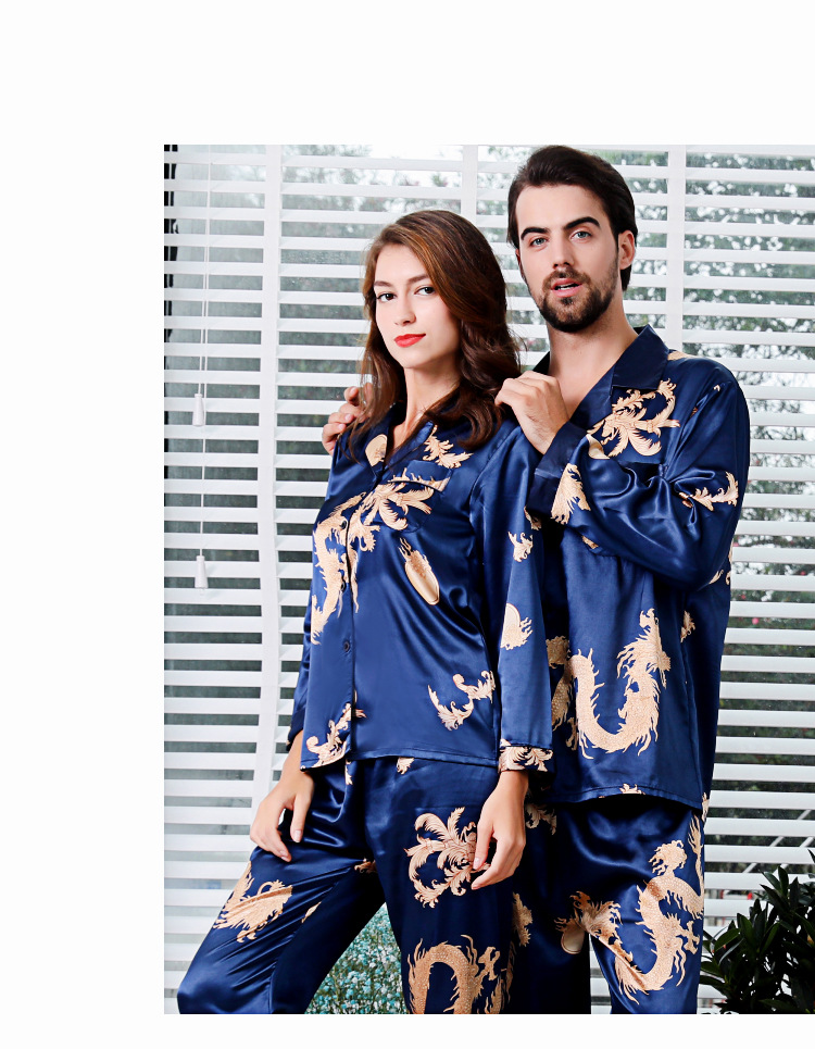 仿真丝睡衣,男女睡衣套装,男士睡衣,女士睡衣,家居睡衣,高档