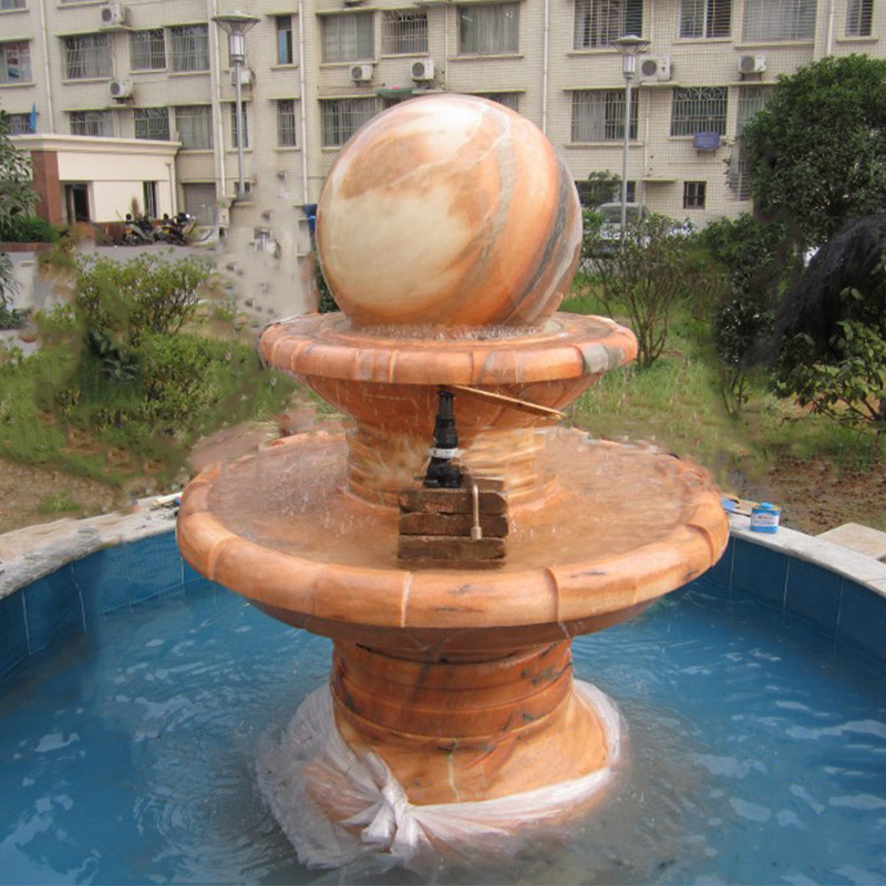 水转球喷泉 风水球喷泉 石雕流水喷泉 大理石喷泉定制厂家