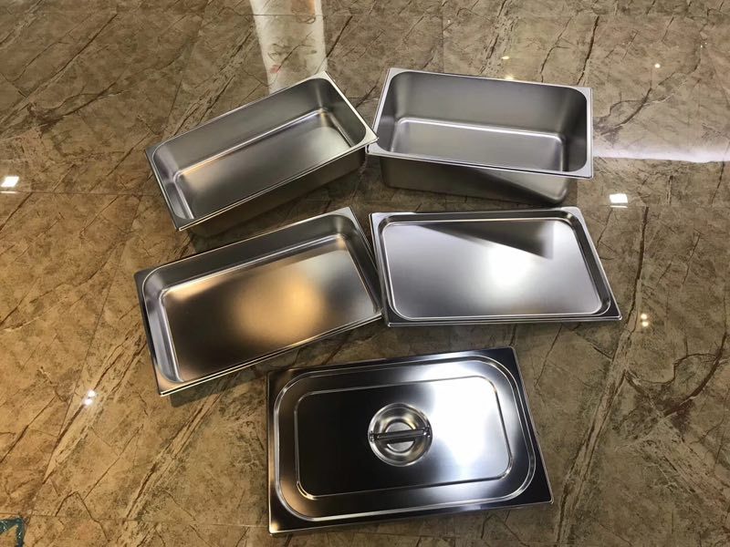 份数盆盖子,厂家直销美式不锈钢份数盆,加厚分数盆自助餐分菜盆不锈钢份数盒