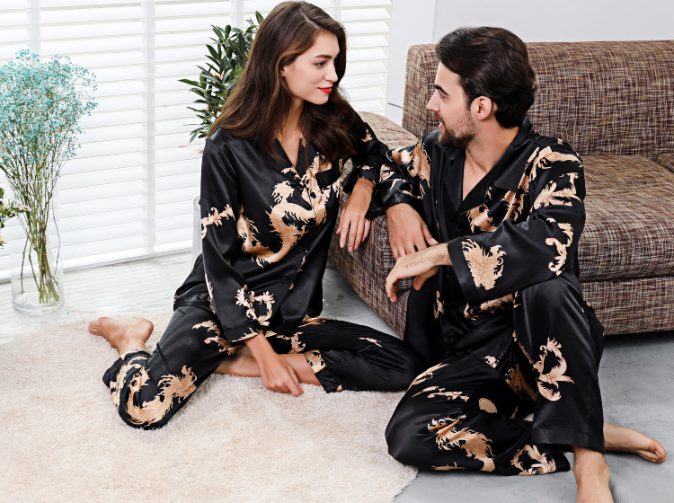 仿真丝睡衣,男女睡衣套装,男士睡衣,女士睡衣,家居睡衣,高档