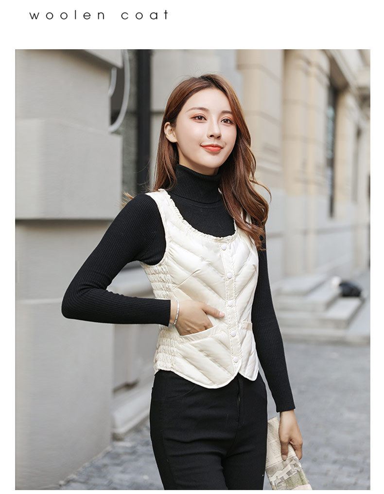 1608新款扣子马甲