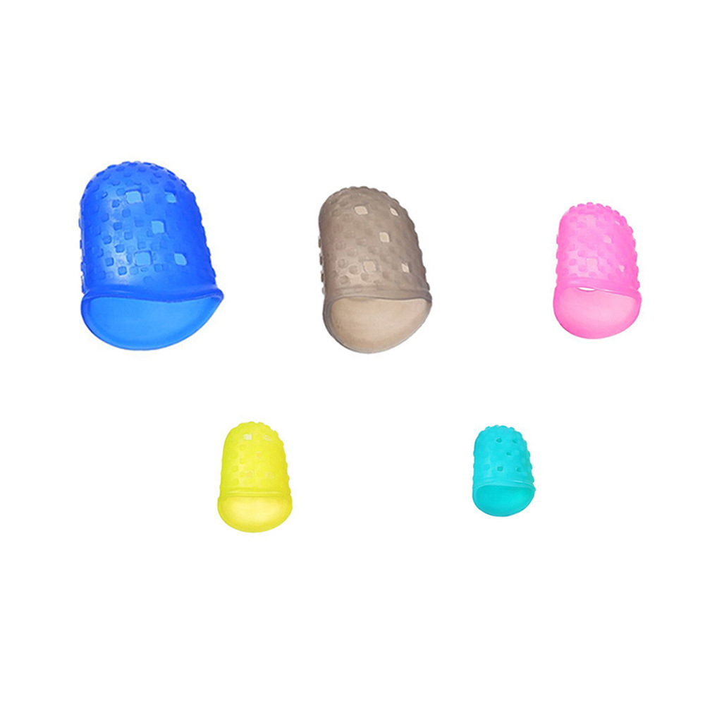 小中大硅胶防痛指套拨片套装美妙拨片黑色吉他乐器配件