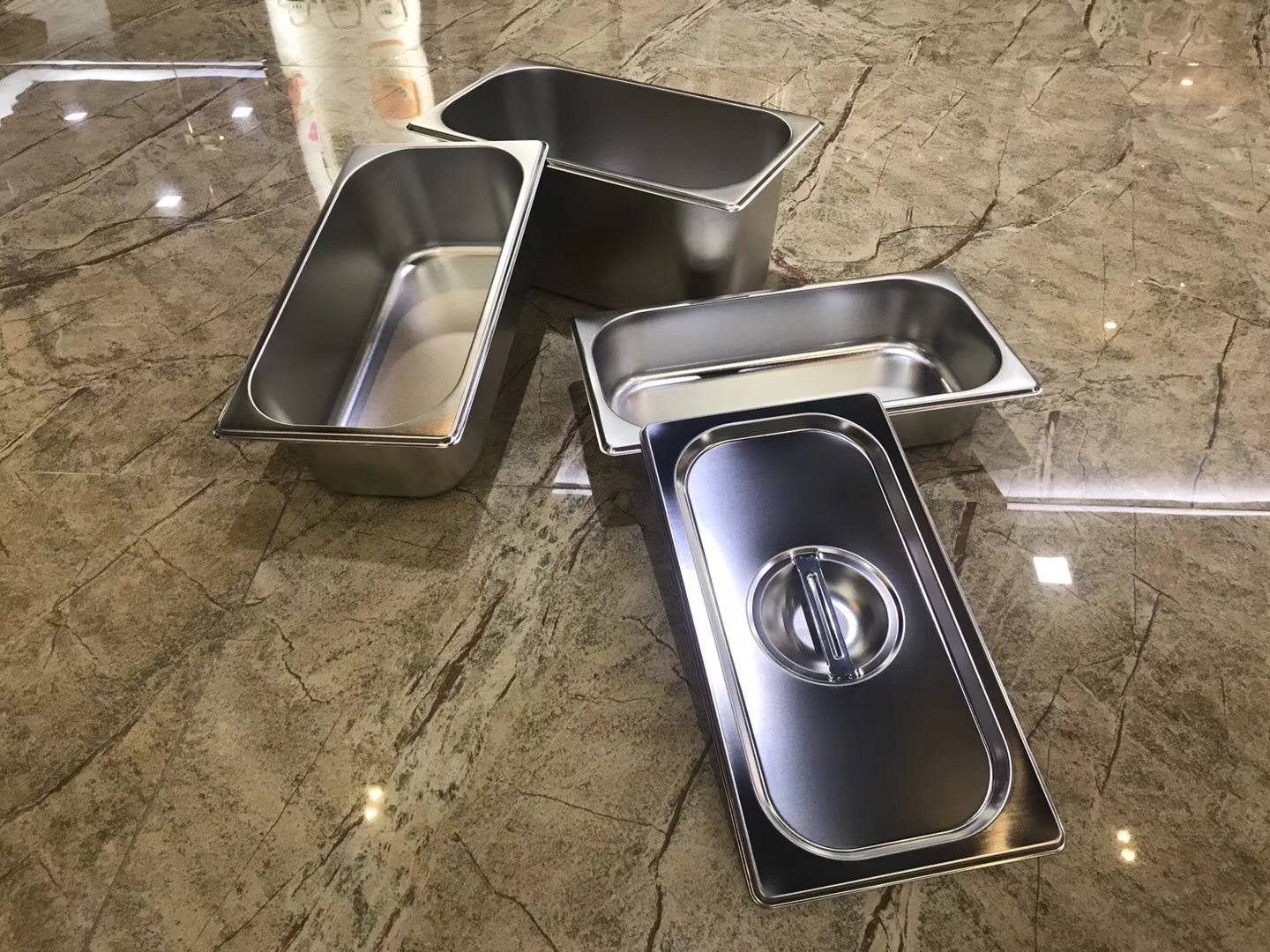 份数盆 304 份数盘,厂家直销美式不锈钢份数盆,加厚分数盆自助餐分菜盆不锈钢份数盒