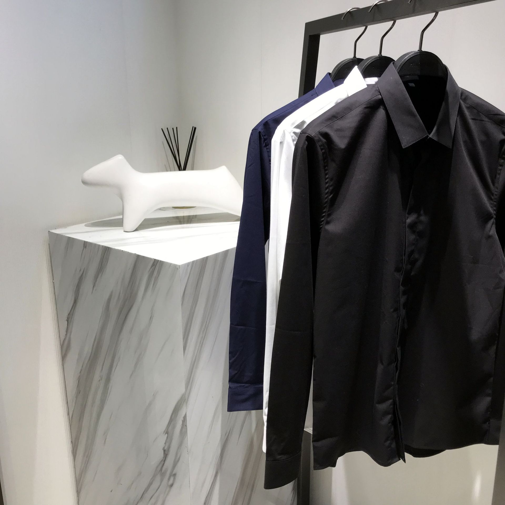 黑白藏青三色衬衫