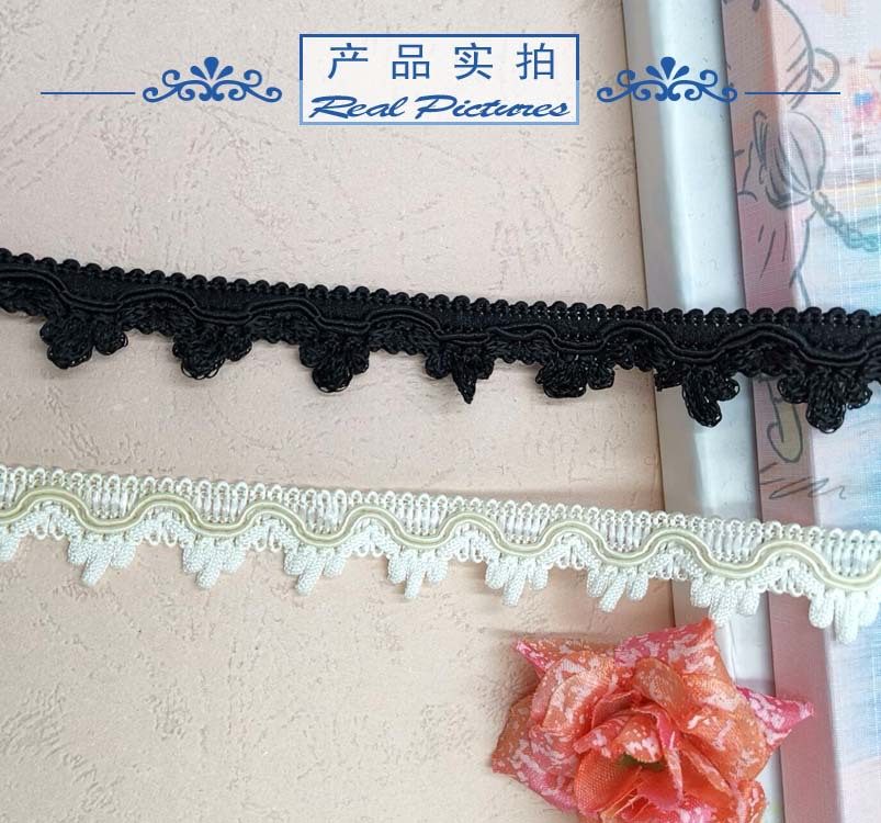 黑白三朵花花边10