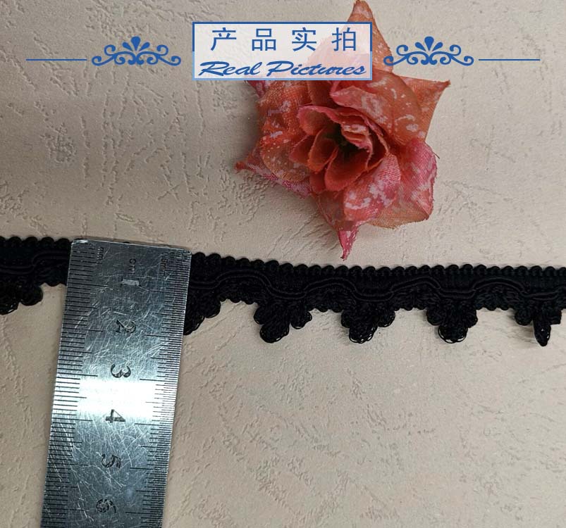 黑白三朵花花边14