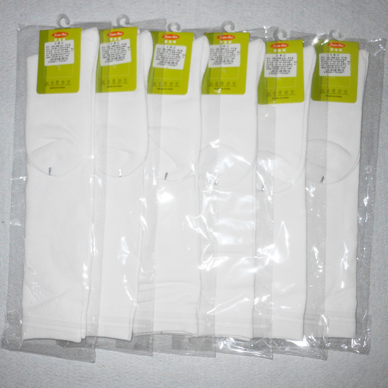 白色学生袜包装 24-26CM