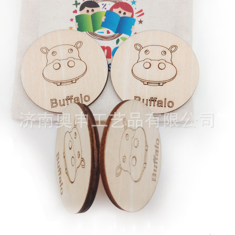 木质英文卡片定制