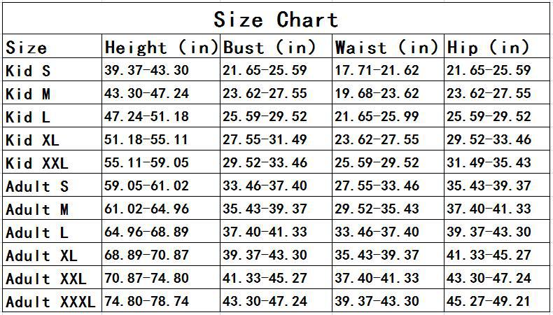 尺码数据，国外版，最新