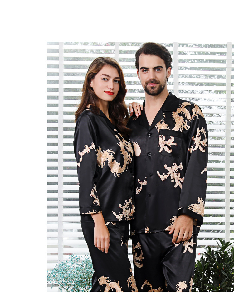 仿真丝睡衣,男女睡衣套装,男士睡衣,女士睡衣,家居睡衣,高档