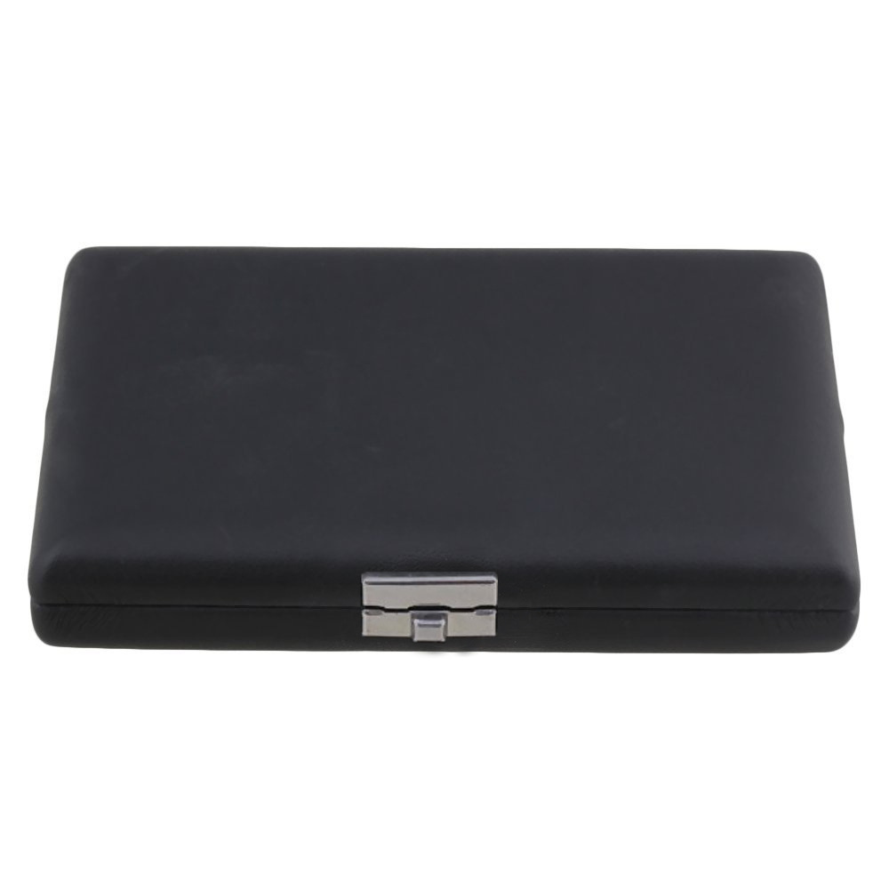 6只装PU革巴松哨片盒 黑色 实木 外包PU革 乐