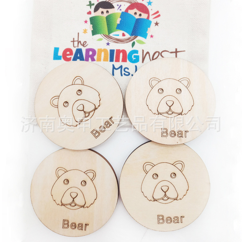 木质英文卡片定制