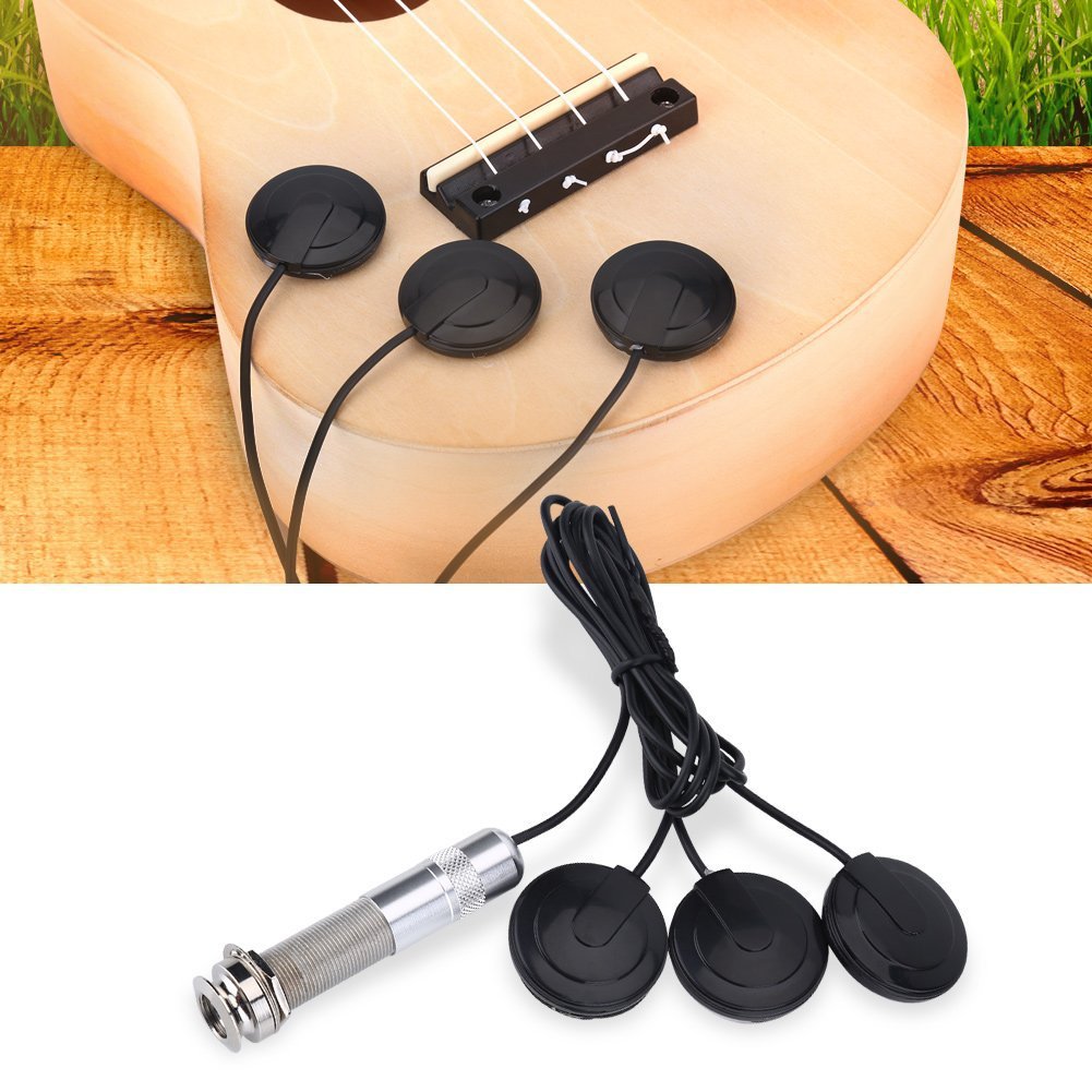 曼陀铃吉他尤克里里拾音器传感器3个传感片不带孔