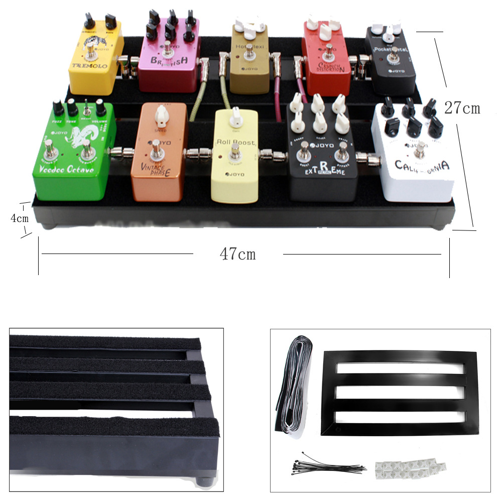 单块效果器粘贴板 电吉他效果器支架 大号 472