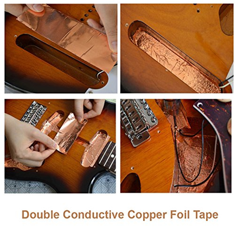 吉他屏蔽胶带单导铜箔片状隔热防水EMI多规格