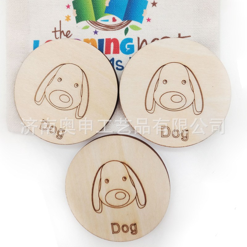 木质英文卡片定制