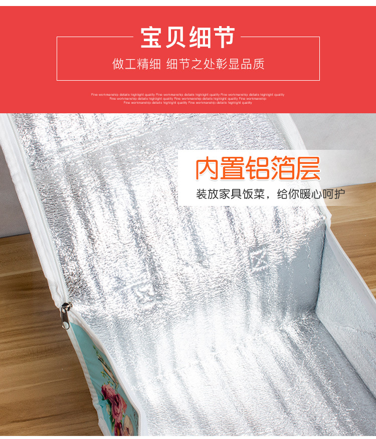 厂家现货野餐午餐保鲜便当包外卖送餐冰袋冰包无纺布保温袋定做