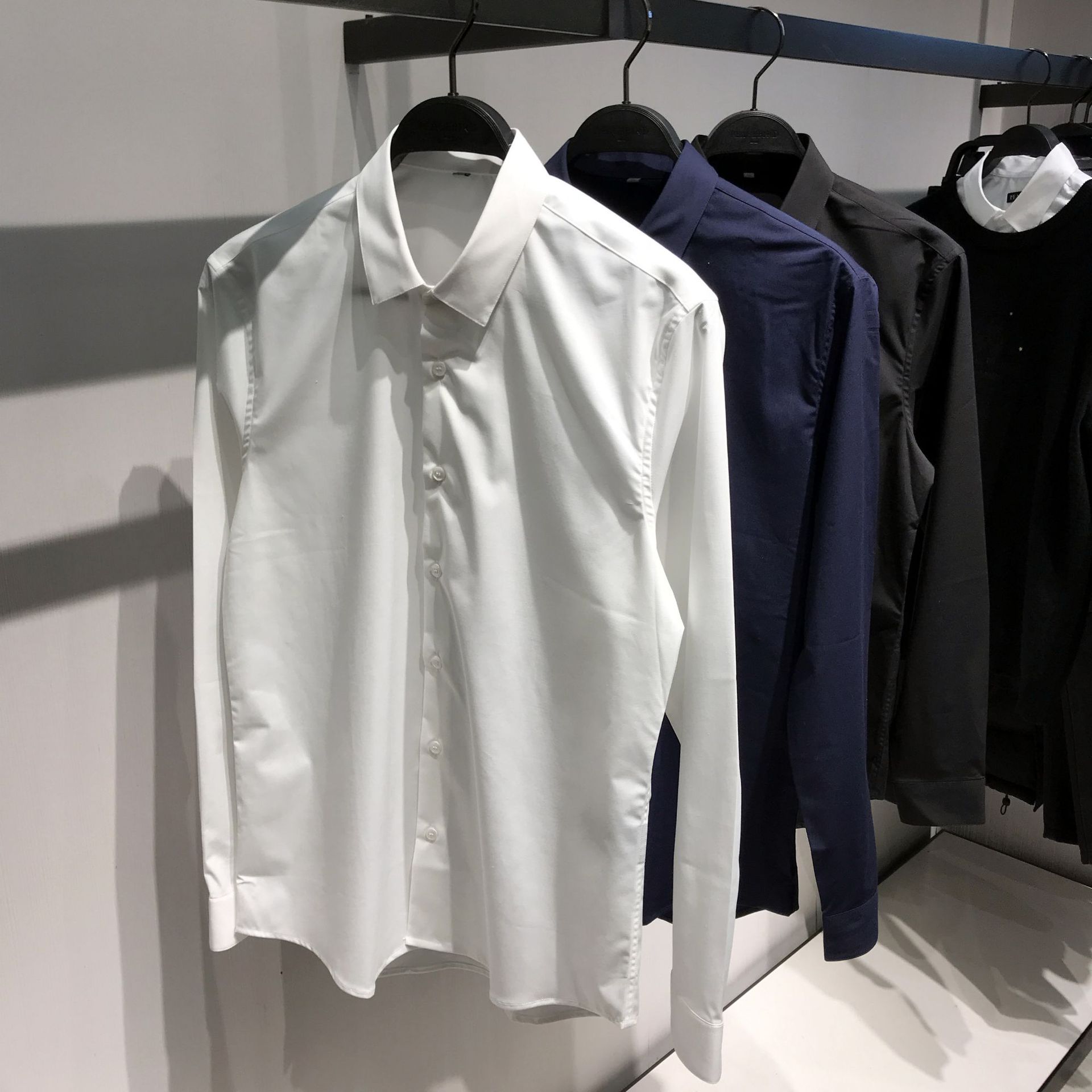 黑白藏青三色衬衫