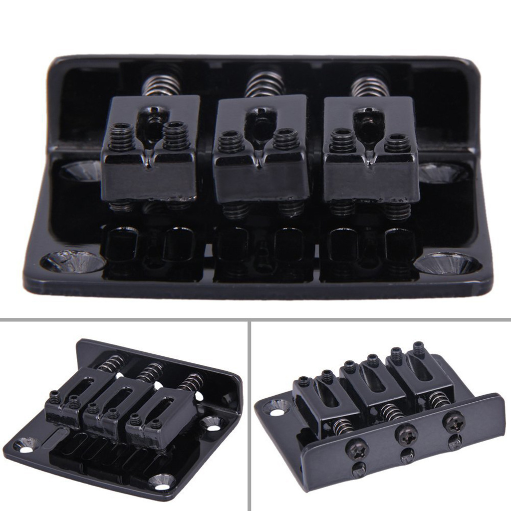 雪茄盒吉他电吉他3弦电吉他琴桥银色黑色锌合金扳手配