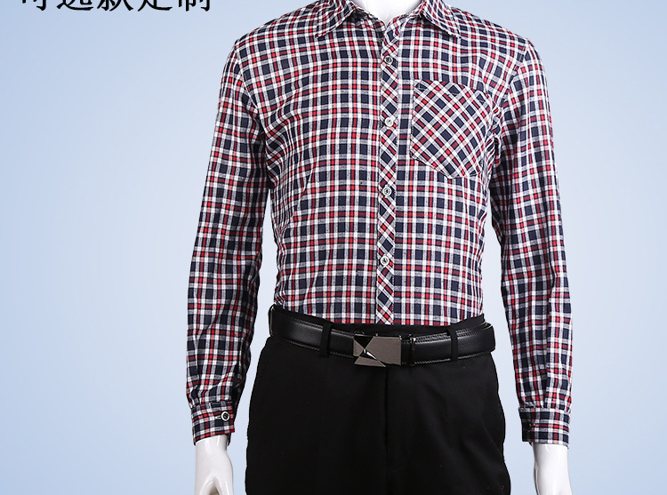 男格子衬衣详情图1