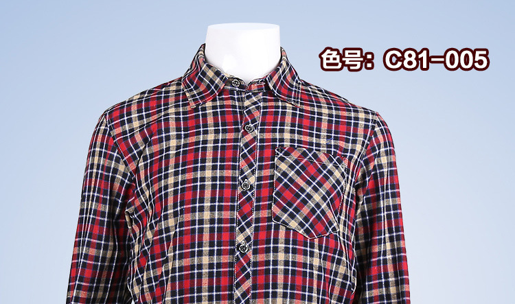 男格子衬衣详情图6